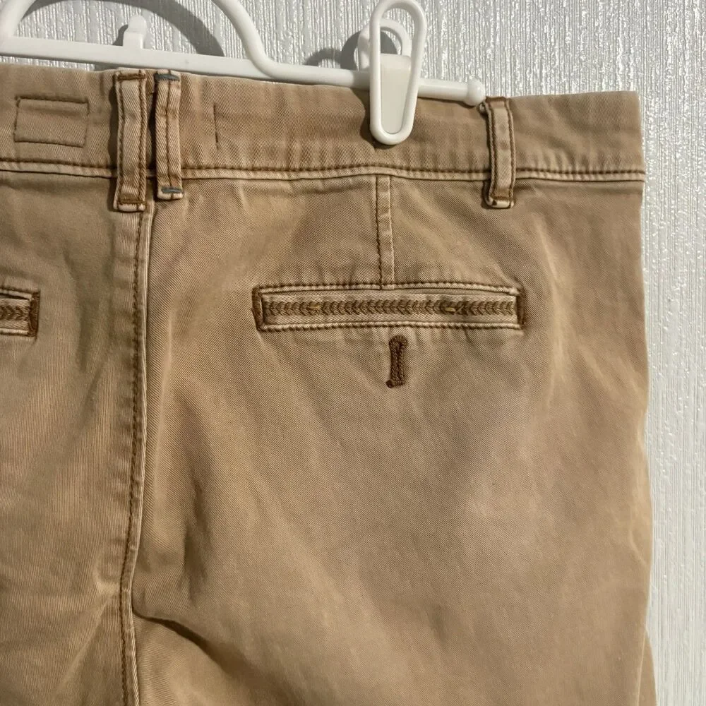 Pilcro Hyphen Shorts Tan Chino Casual Work Business Prep Anthropologie Womens 27
